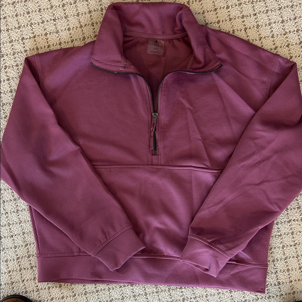 Danskin Women's Half-Zip Sweatshirt in Purple